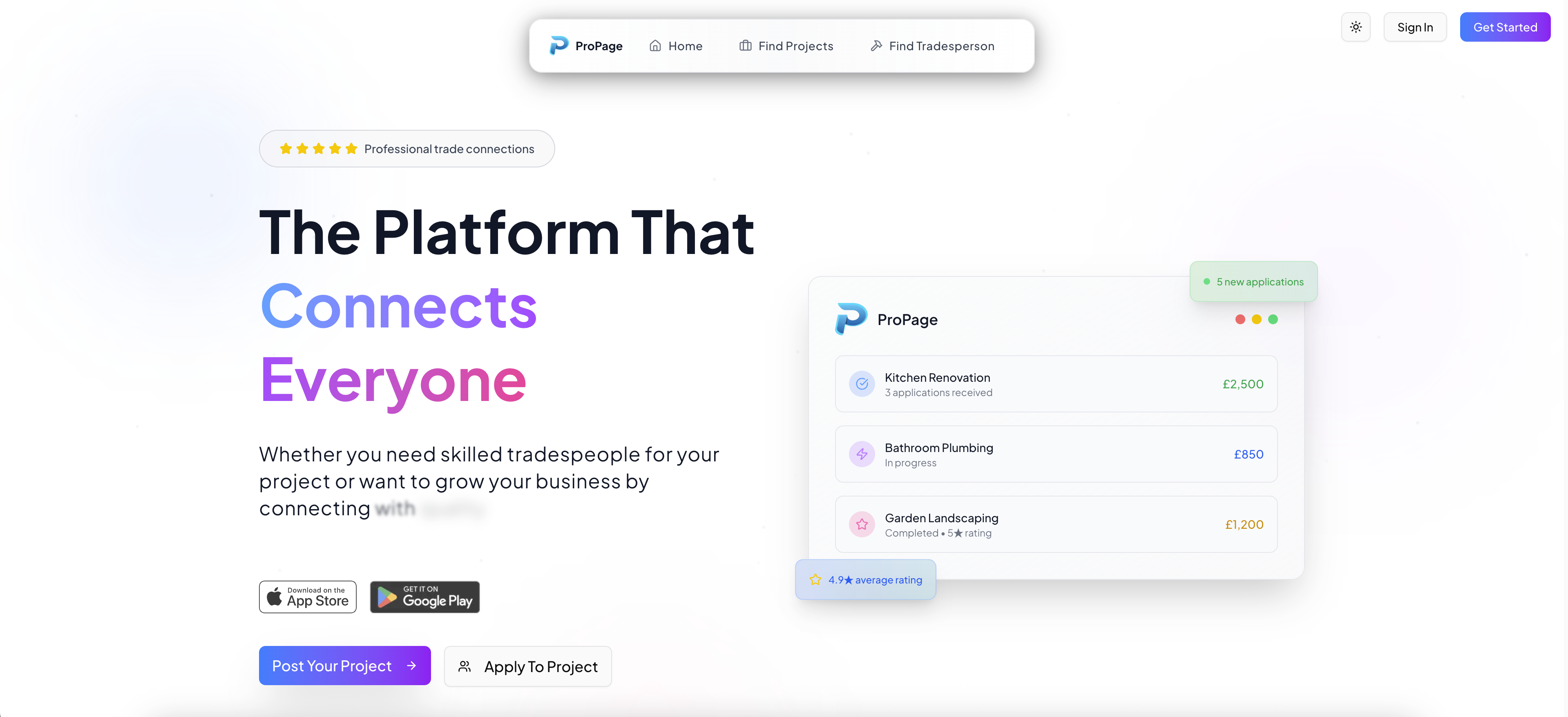 ProPage — product screenshot